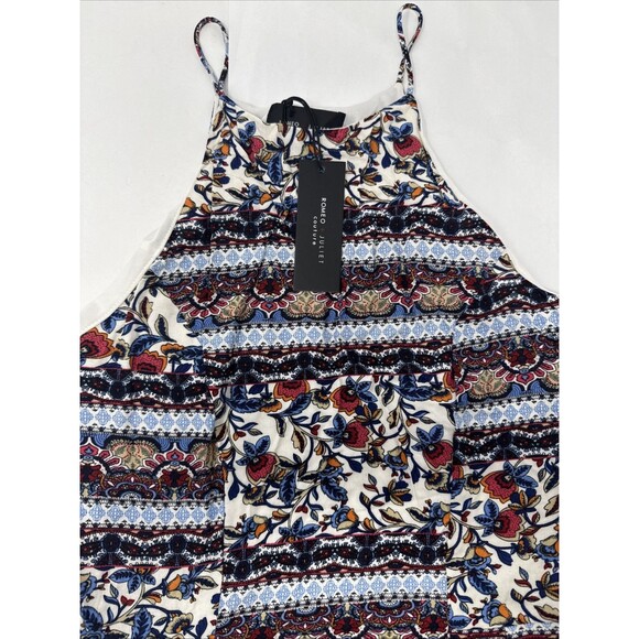 Romeo & Juliet Couture Halter Mini Dress Size Medium Sleeveless Lined NWT boho - Picture 4 of 6